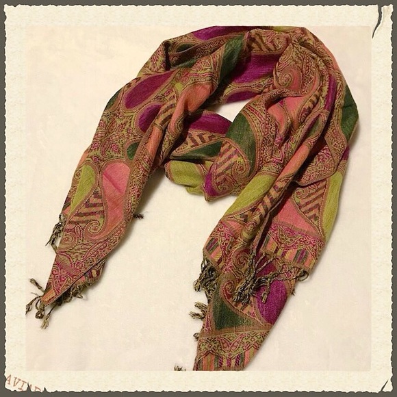 Accessories - Scarf / Wrap - Pink, Purple, Green